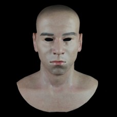 (SF-N8) Crossdress cosplay realistic human face silicone male full head mask fetish wear